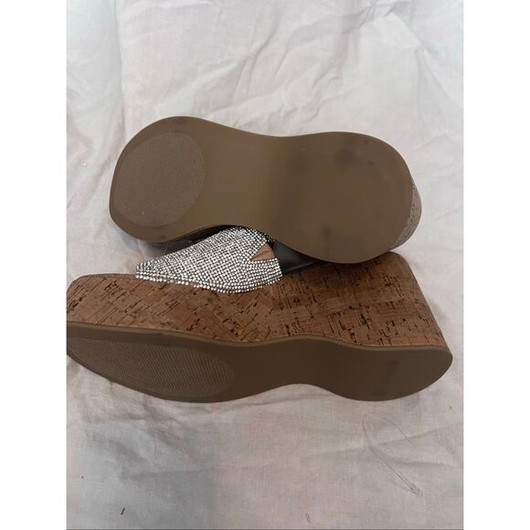 Madden Girl Zahara-R rhinestone platform wedge sandals - Picture 7 of 7